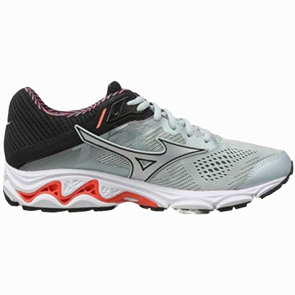 🩵 Sz 8.5 Mizuno Wave Inspire 15 Running Shoes - Sky Blue/Grey Silver